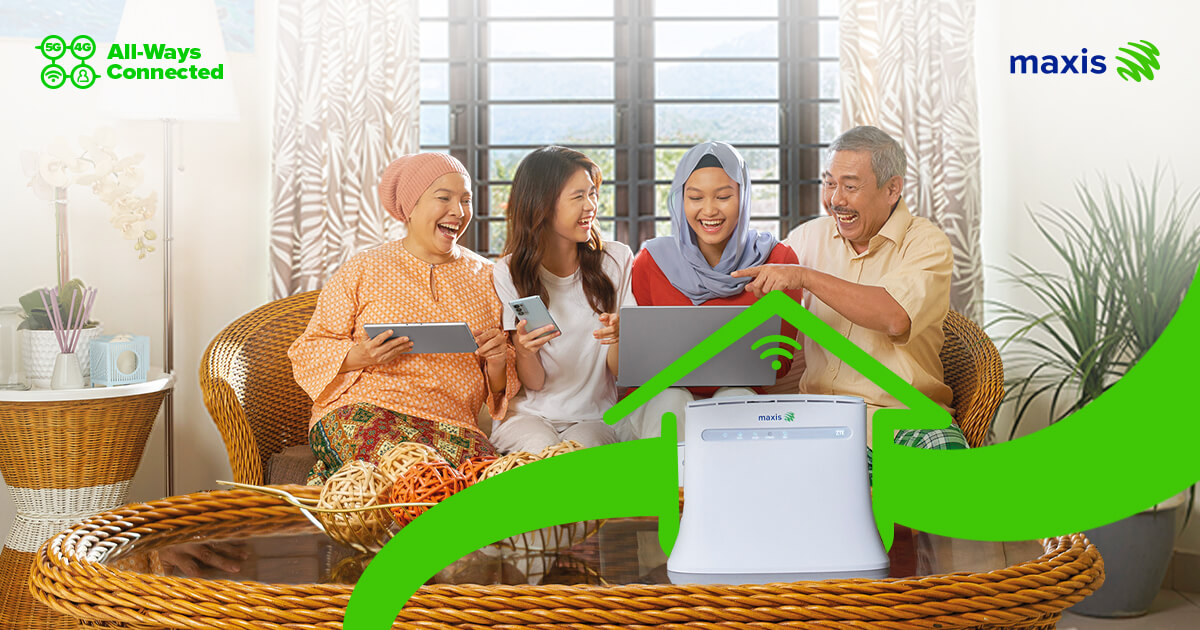 Maxis Home 4G WiFi: Best Home WiFi Plans with Unlimited Data | Maxis