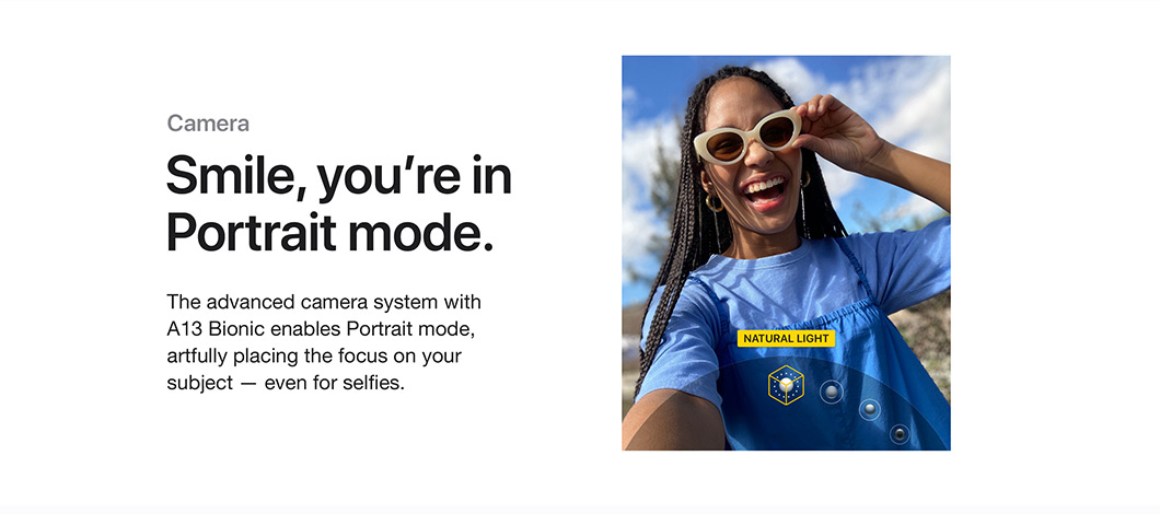 Smile, you're in Portrait mode.