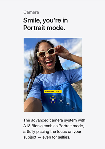 Smile, you're in Portrait mode.