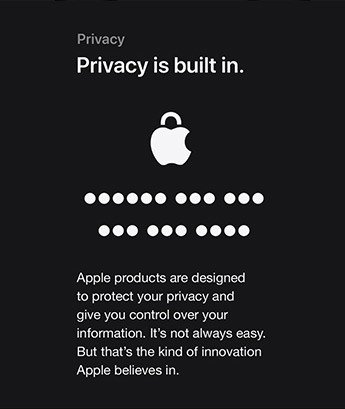 Privacy is built in.