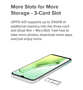 More Slots for More Storage - 3-Card Slot