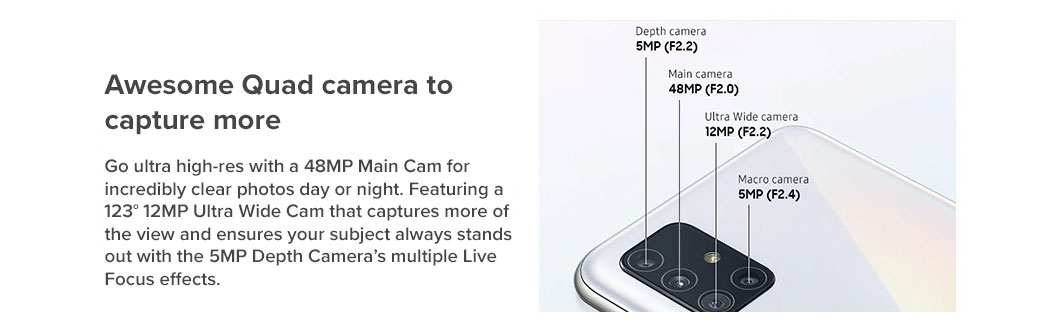 Awesome Quad camera to capture more