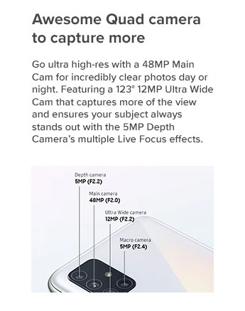 Awesome Quad camera to capture more