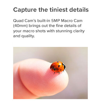 Capture the tiniest details
