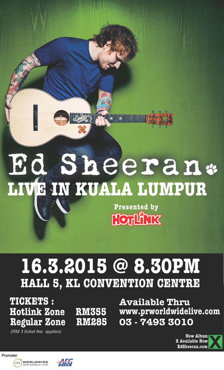 ED Sheeran concert poster