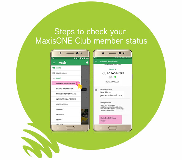 mymaxis app check your member status