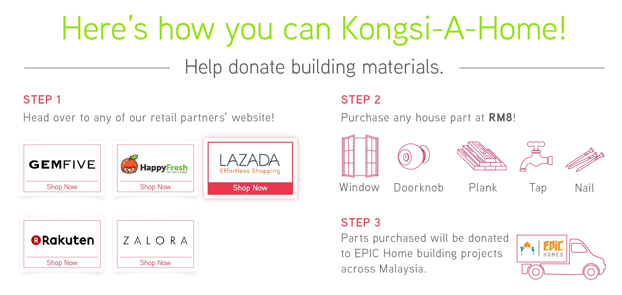 help donate building material 