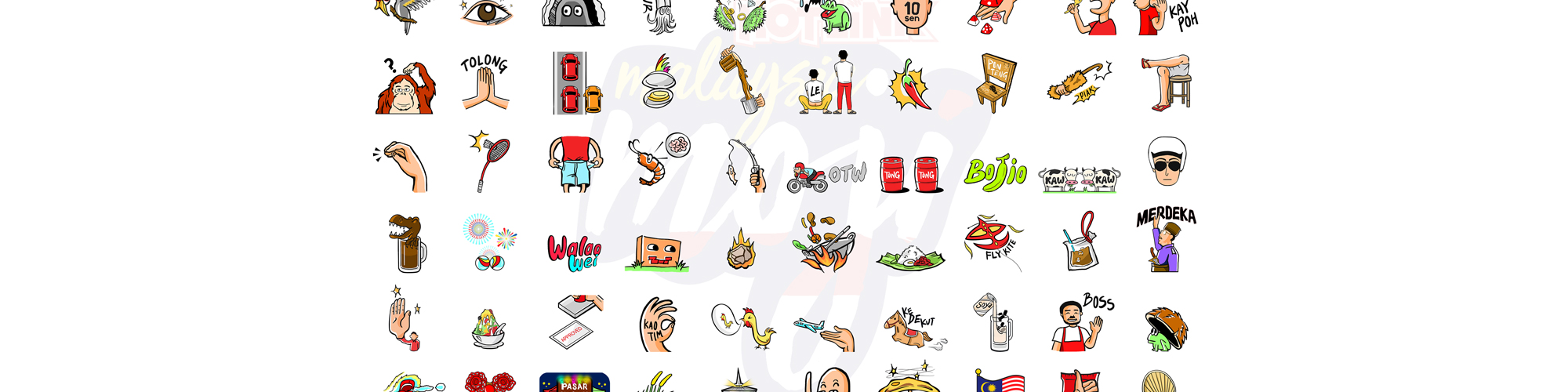 60 Malaysia-themed GIFs - the first in the world with Hotlink Malaysiamoji!