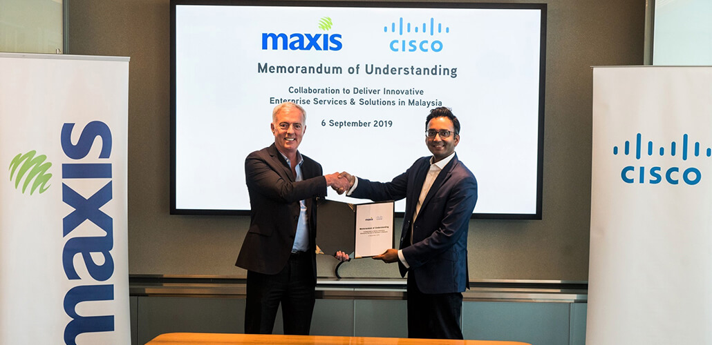 Maxis melonjakkan matlamat untuk menjadi penyedia penyelesaian Perusahaan terkemuka dengan kerjasama bersama Cisco