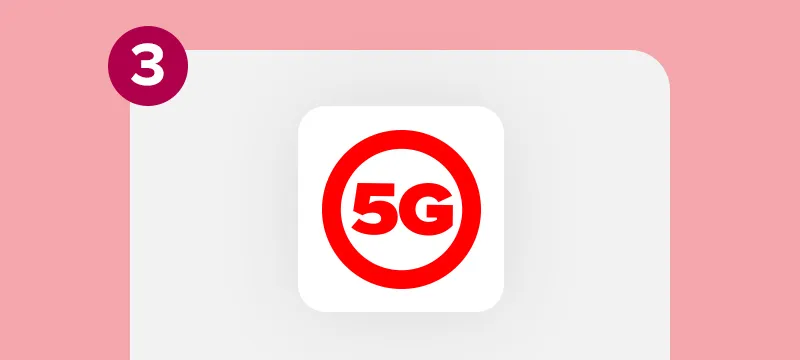 Step 3: On the Hotlink app, find the 5G Service icon and tap on it.