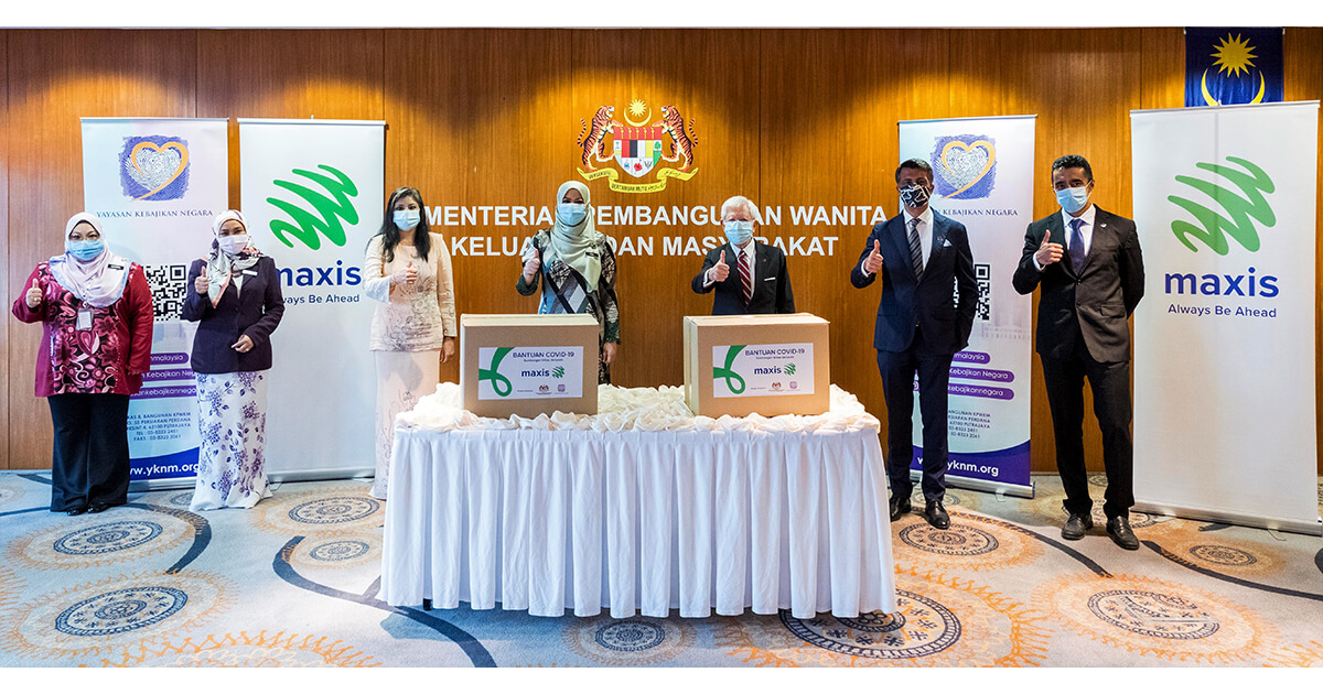 Maxis helps to ease burden of Covid-19 impacted communities with RM500k to Yayasan Kebajikan Negara 