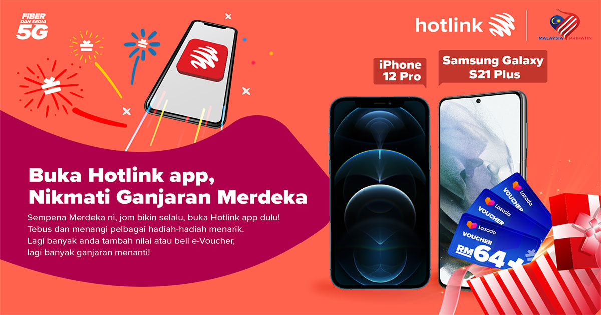 Hotlink app X Merdeka BM