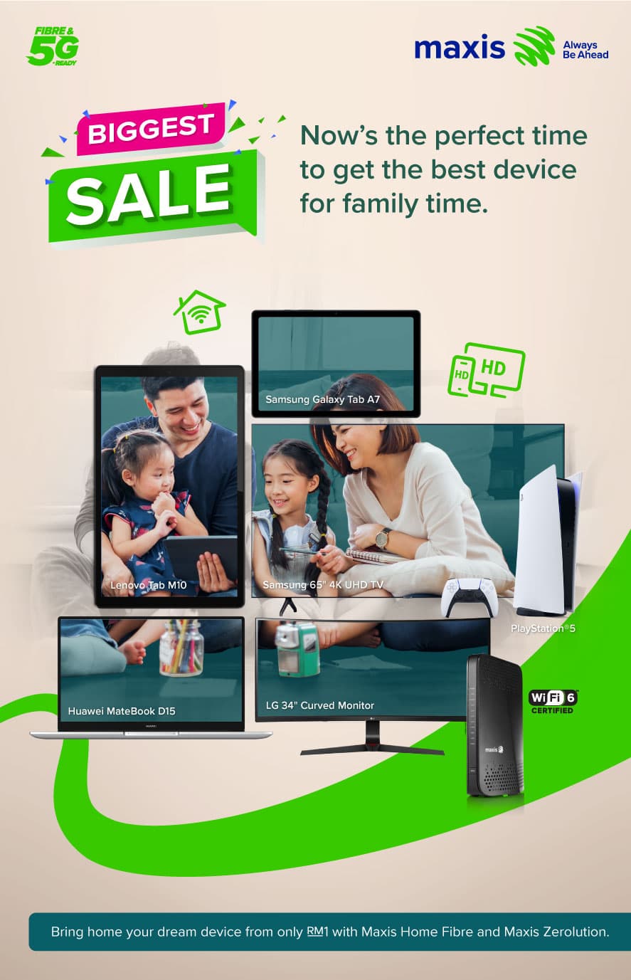 Maxis Biggest Sale Home Fibre