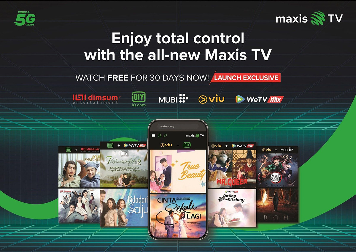 All-new Maxis TV unveils first-in-market OTT bundles for total control over your entertainment experience