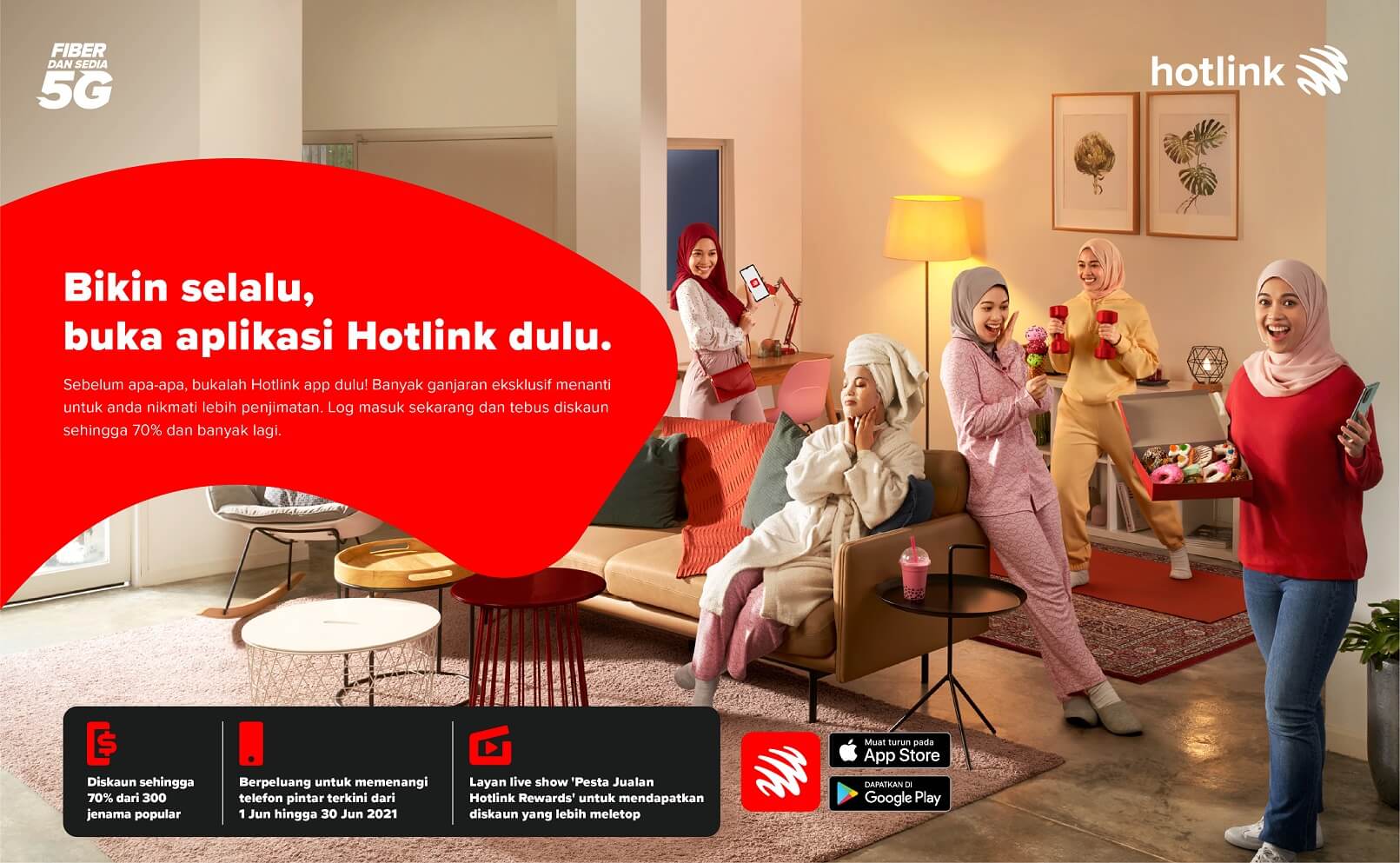 Hotlink Rewards tawar diskaun sehingga 70% dan peluang menang telefon pintar terbaru