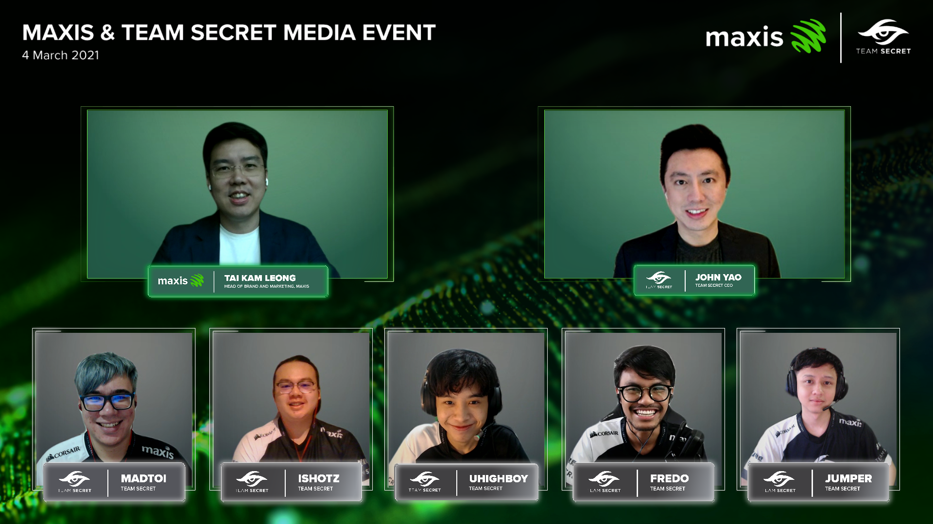 Maxis dan Team Secret perbaharui kolaborasi, perkasa generasi baru pemain betaraf dunia di Malaysia untuk #BikinSampaiJadi