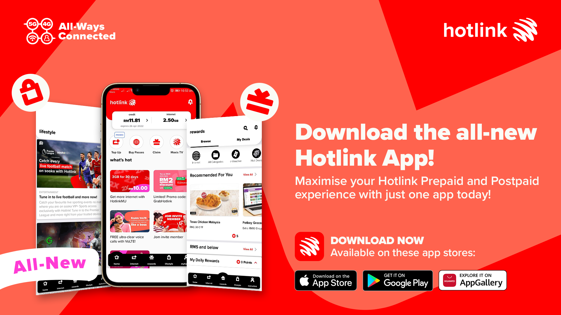 Get rewarded this Raya with the new all-in-one Hotlink App