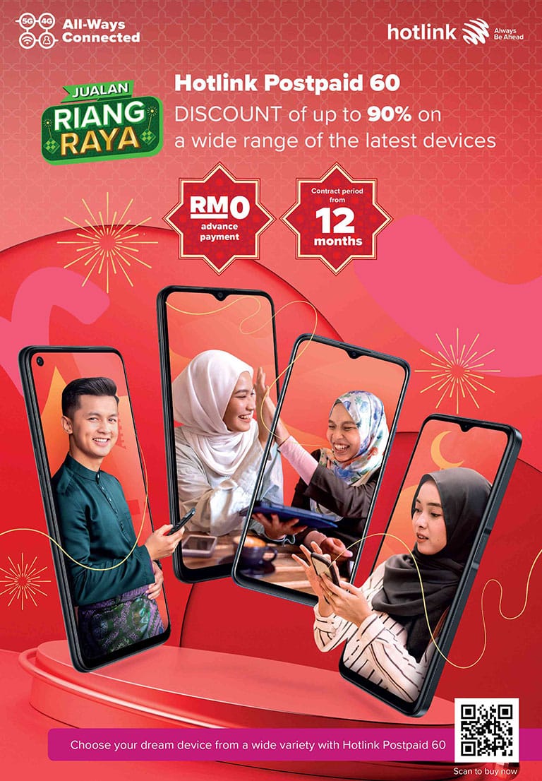 Riang Raya - Hotlink Postpaid 60