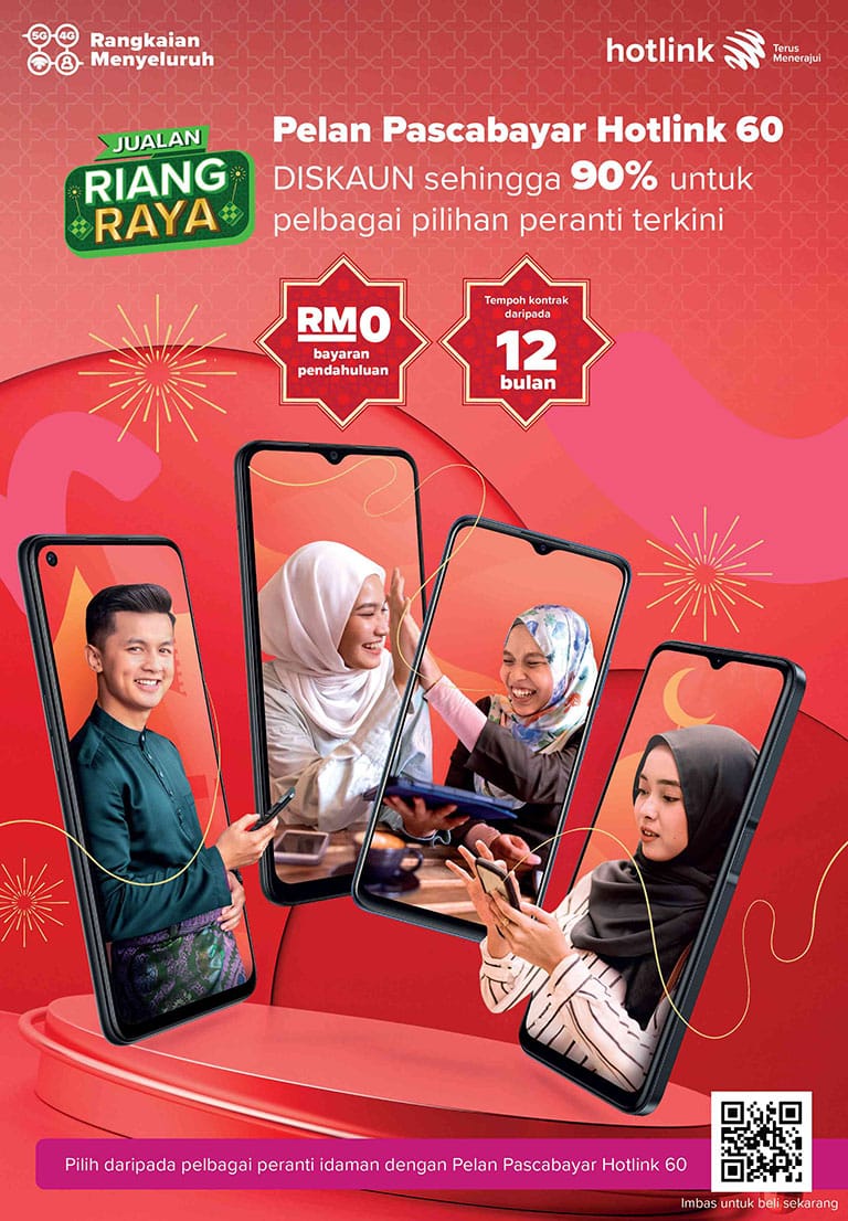 Riang Raya - Pelam Pascabayar Hotlink 60