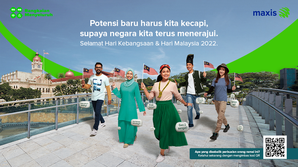 Maxis raikan pemacu digital dan pembentuk budaya pada Hari Kebangsaan ini