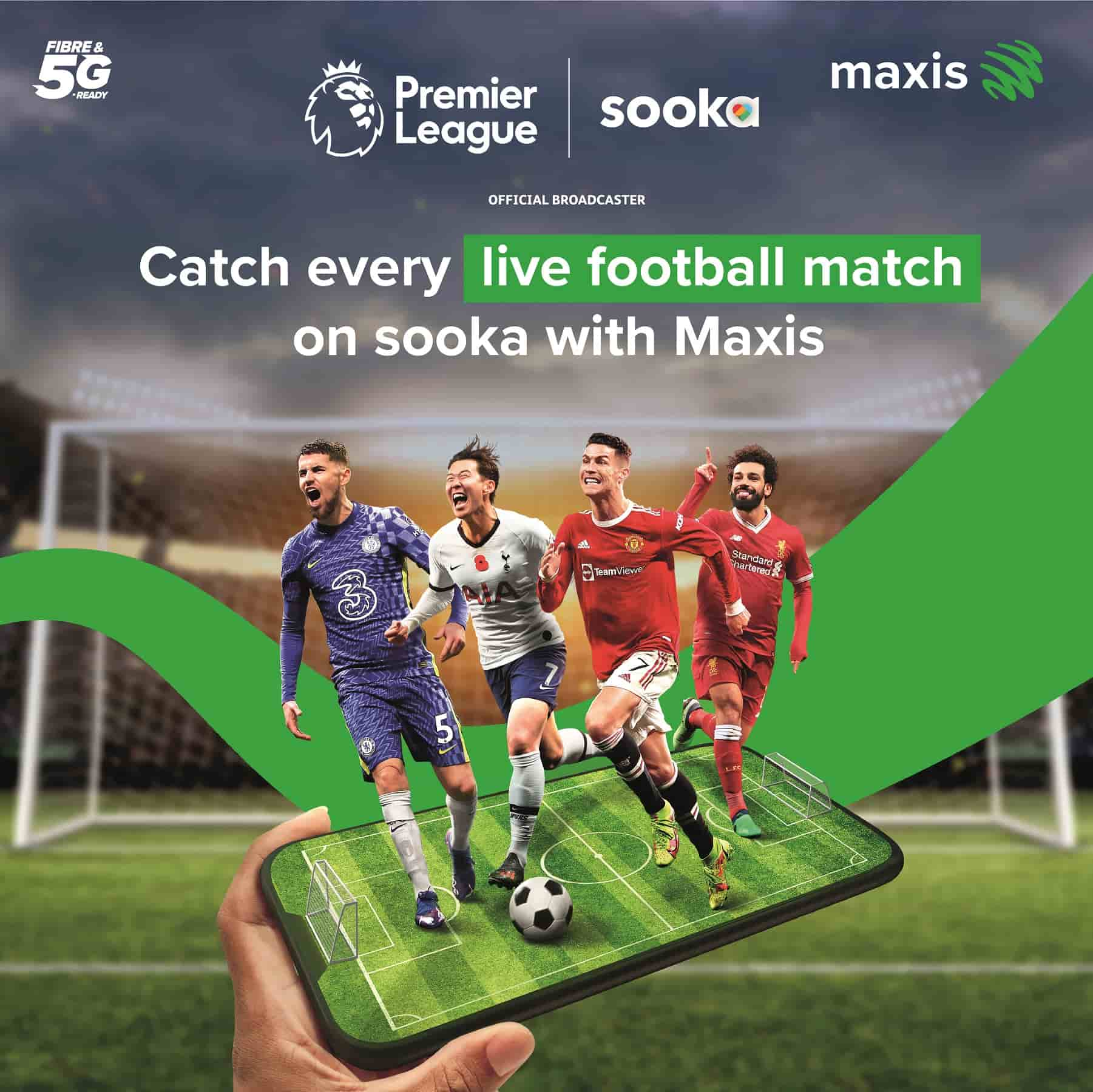 Maxis and sooka collaborate to bring unique mobile bundles for the best in sports and entertainment