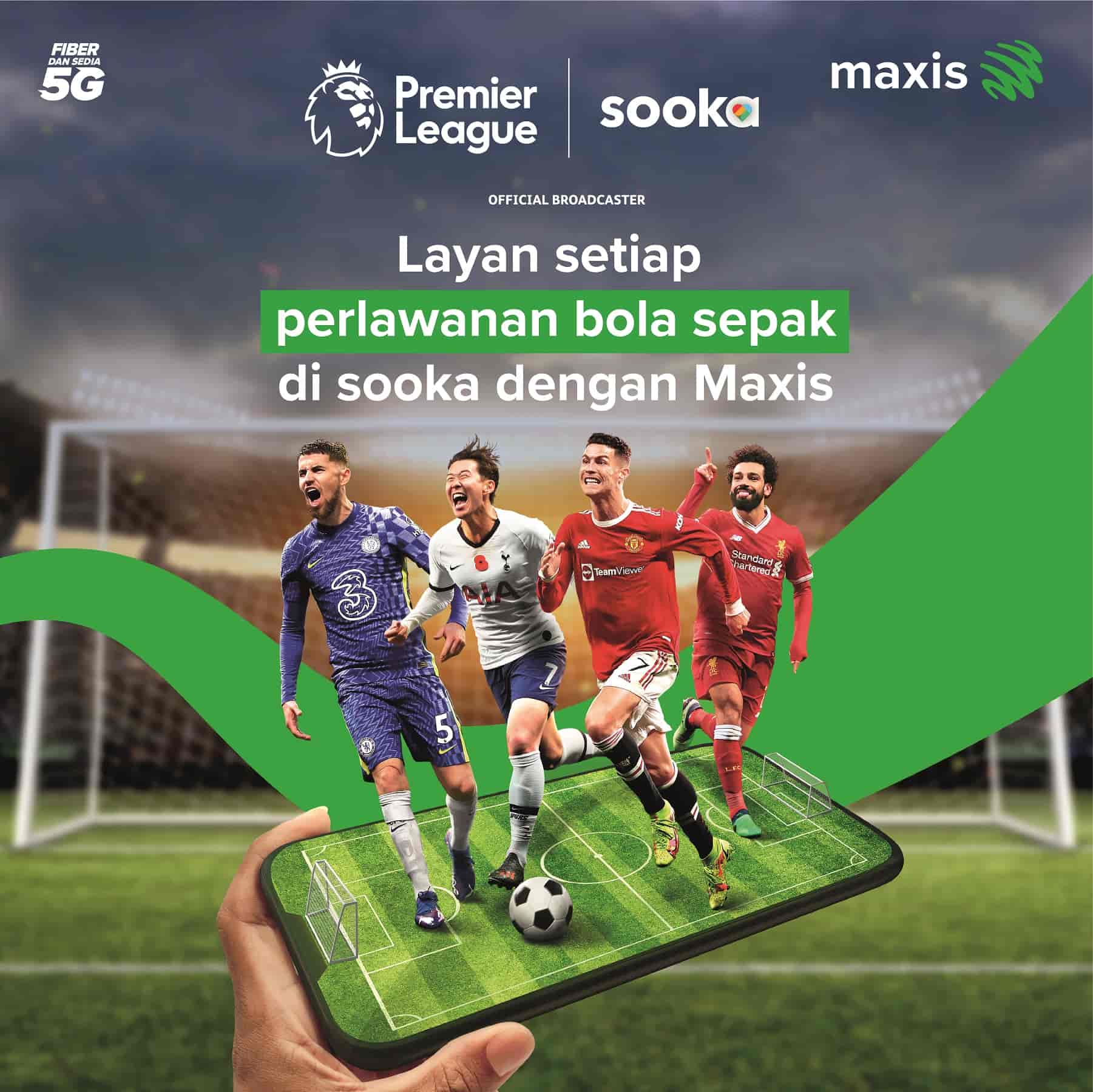 Maxis and sooka collaborate to bring unique mobile bundles for the best in sports and entertainment