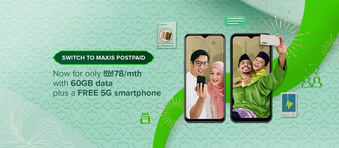 Switch to Maxis Postpaid Raya Promo