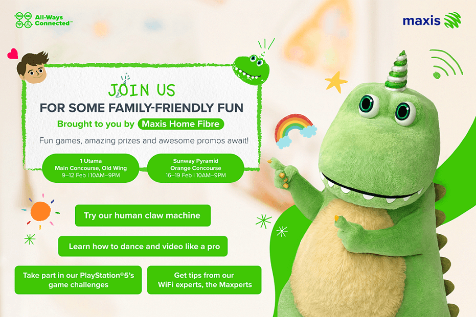 Maxis Home Fibre carnival to showcase the best home connectivity experience for customers
