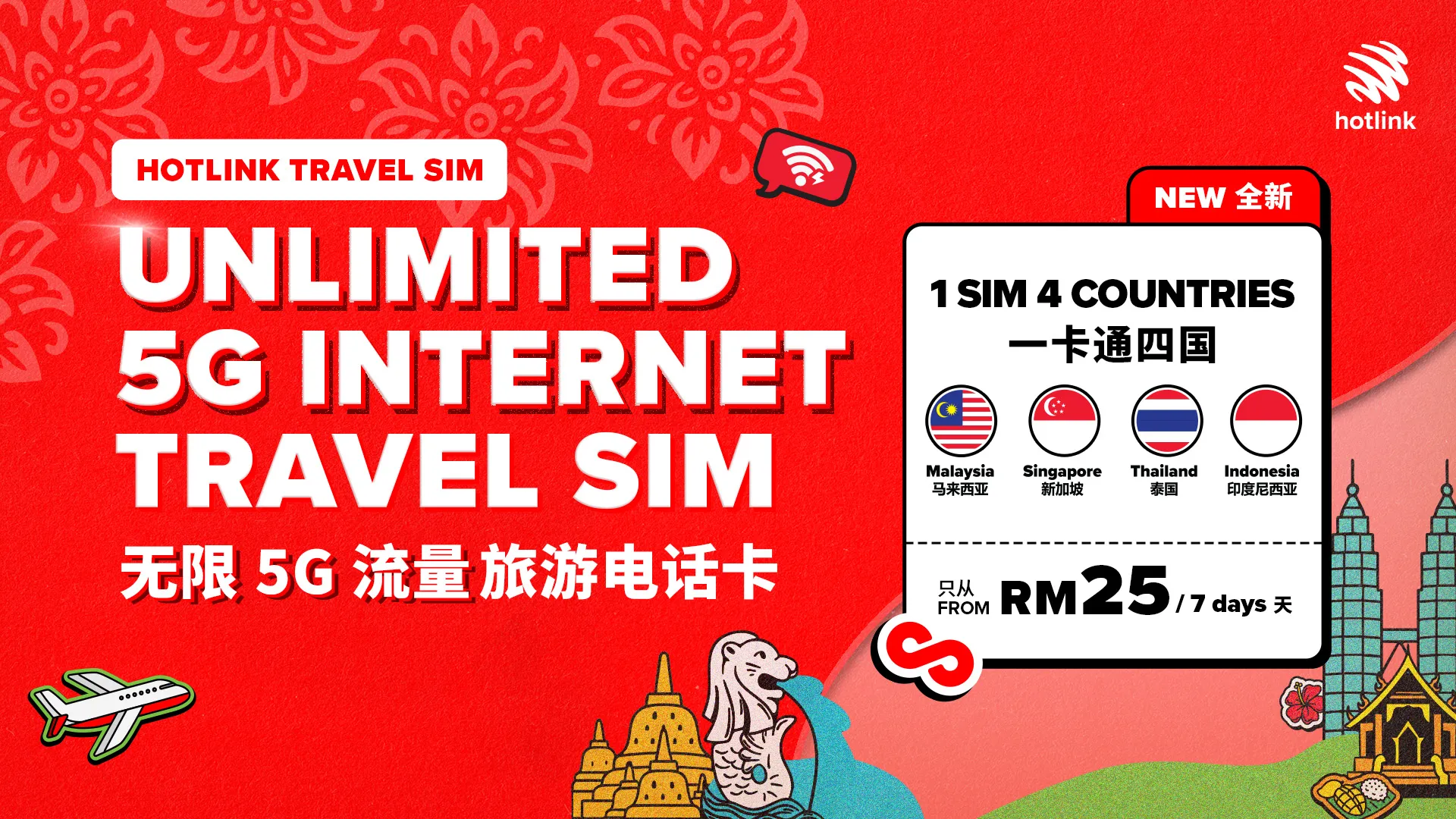 Hotlink adds new 7-day Travel SIM for short-term tourists