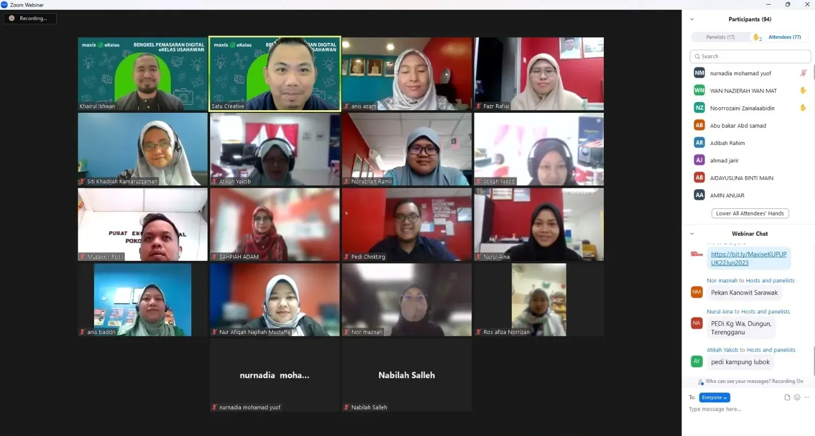eKelas Usahawan connects with 130 entrepreneurs