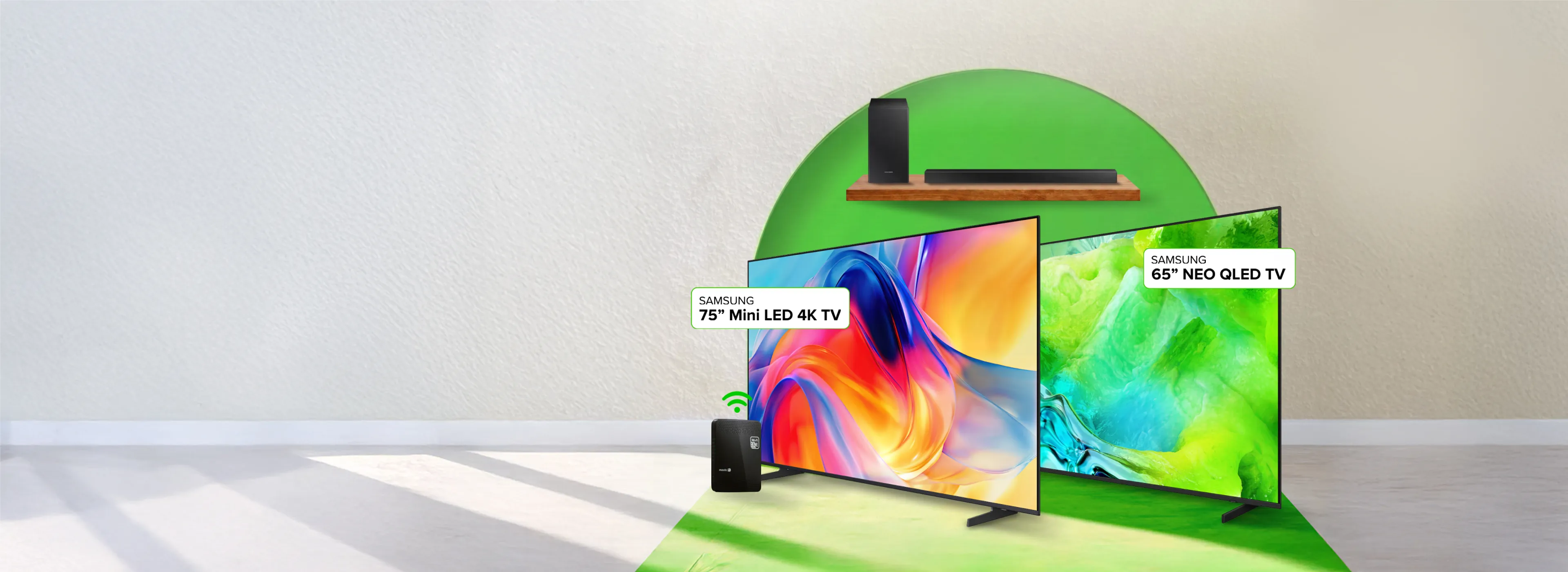 Maxis Home Fibre - Samsung TV Free Soundbar