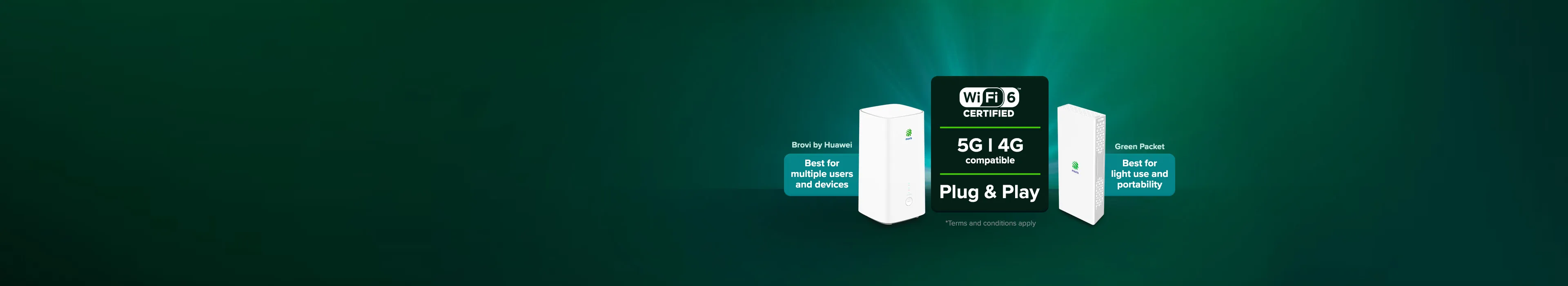 Experience instant WiFi at home or on-the-go