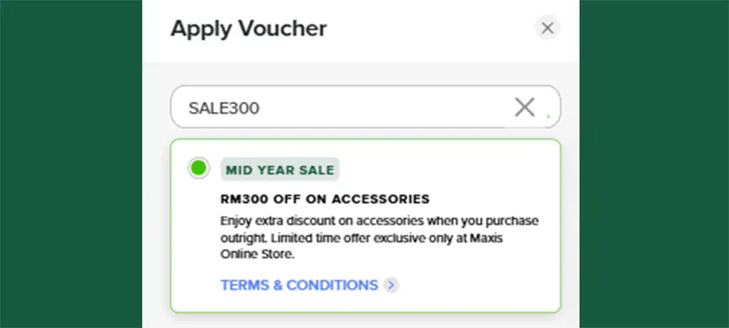 Ask Maxis for More Savings: Step 2