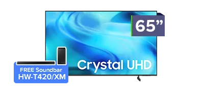 SAMSUNG 65 inch UHD TV (Free Soundbar)