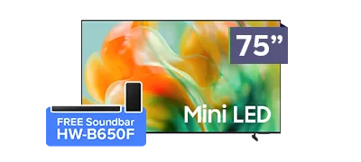 SAMSUNG 75 inch Mini LED 4K TV (Free Soundbar)