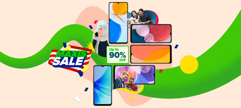 Up to 90% OFF with Maxis Postpaid 98