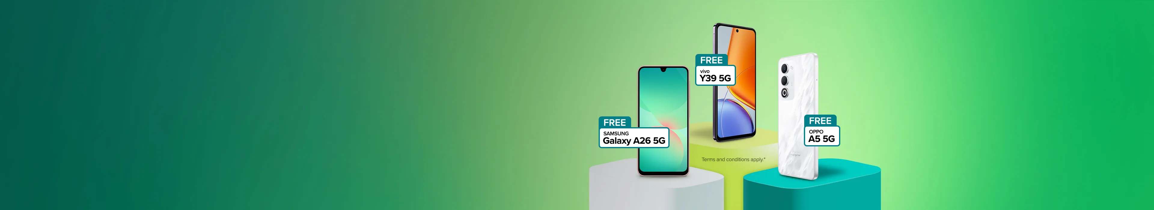 Switch now and get a FREE 5G phone