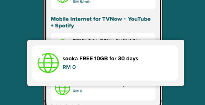 Click on the 'FREE 10GB for 30 days' promo 