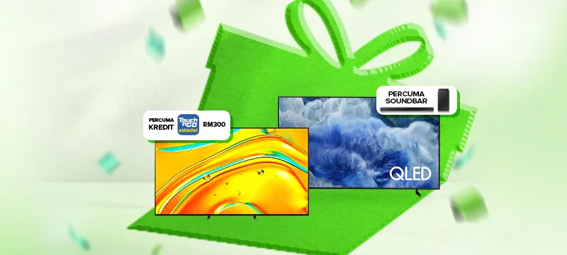 Unwrap free gifts with big screen TVs