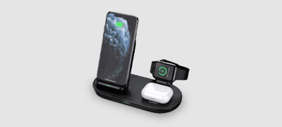 AUKEY 3-in-1 AirCore Wireless Charging Station