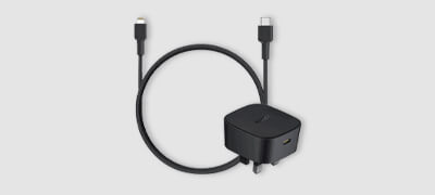 AUKEY Minima 20W Power Adapter Bundle & USB-C to Lightning Cable