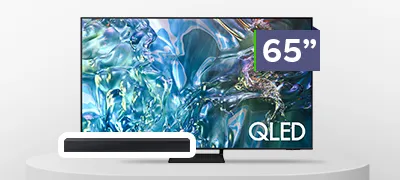 Samsung 65inch QLED TV with Soundbar Bundle