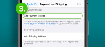 App Store & Apple services Step 3