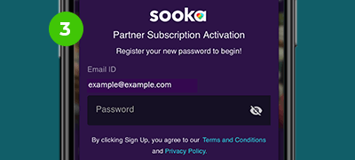 (For First time Customer) Register with sooka to activate account