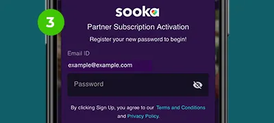 (For First time Customer) Register with sooka to activate account