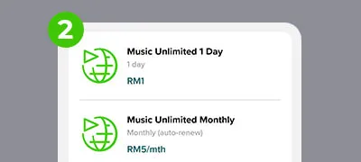 Select "Daily Pass" (Time Based) OR "Monthly Pass" (One Time).