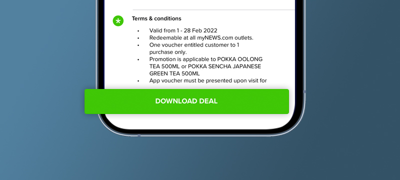 Tap 'Download Deal' to redeem and enjoy!
