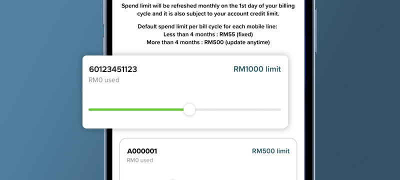 Select your spend limit and click save to secure any changes