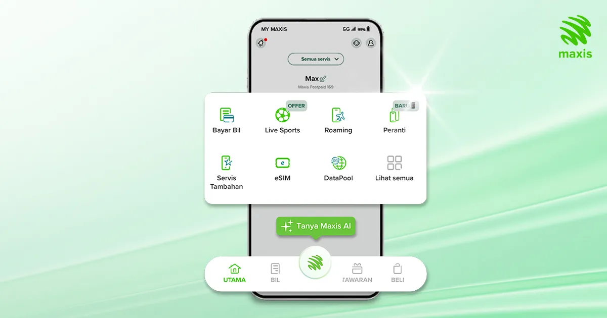 Maxis Function Menu Segalanya Maxis Hanya Di Satu Aplikasi | Maxis App