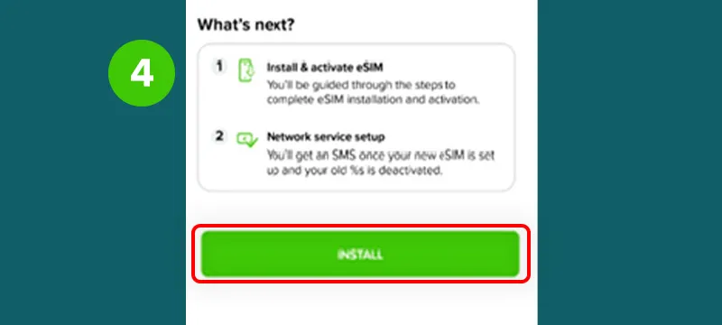 Step 4 - Once face recognition is completed successfully, tap on Install.